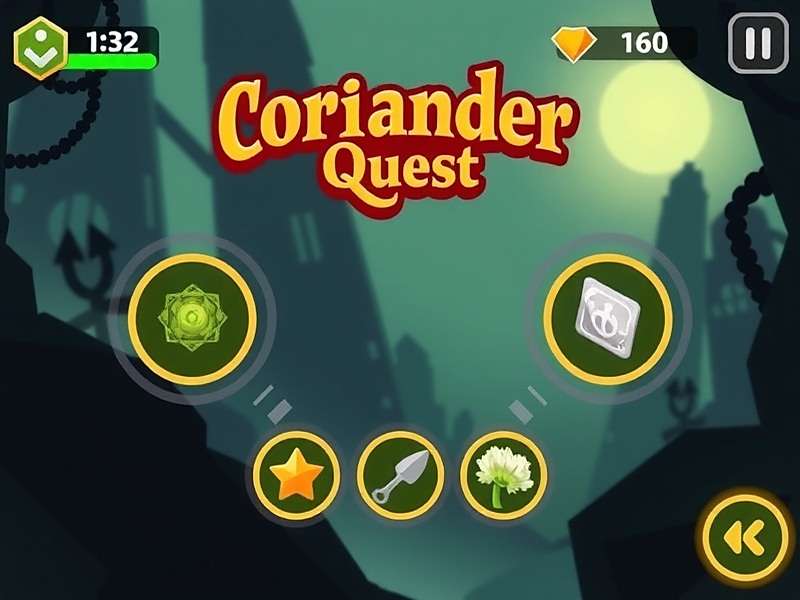 Coriander Quest Epic Spice - Gameplay Controls Coriander Quest Epic Spice Gameplay Showing Tap and Swipe Controls for Spice Collection